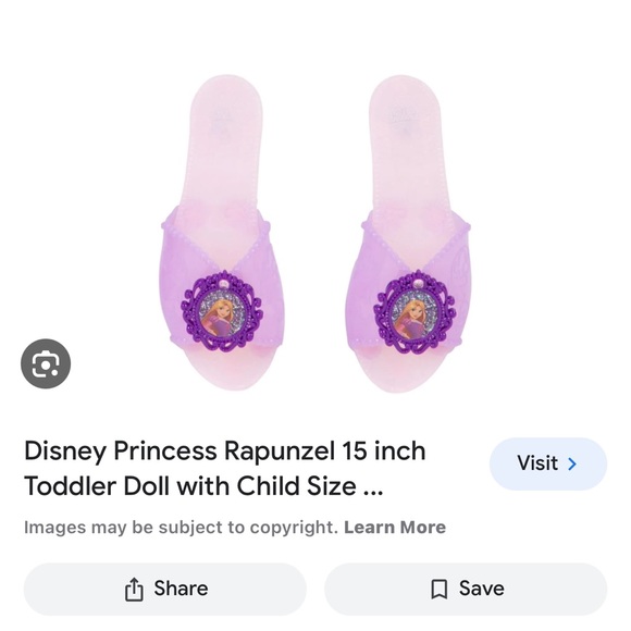 Disney Princess Rapunzel Toddler Doll with Child Size Dress and Accessories - Picture 11 of 12